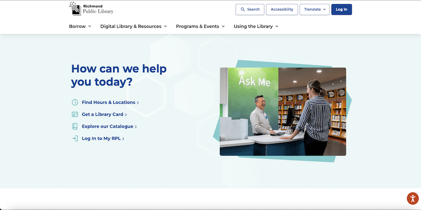 Richmond Public Library launches new, future friendly website
